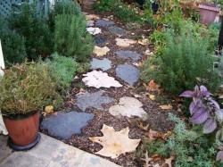 1 forms for filling garden paths