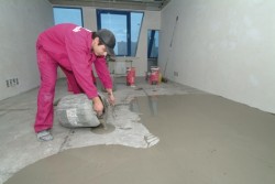 Concrete floor preparation