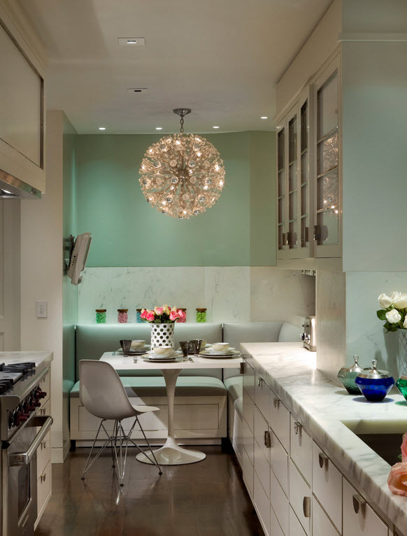 Suprojektuokite nedidelę virtuvę: 49 būdai, kaip vizualiai padidinti erdvę