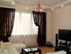 curtains and drapes in the living room