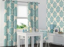 curtains to match wallpaper