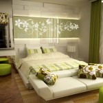 grønne gardiner på soverommet