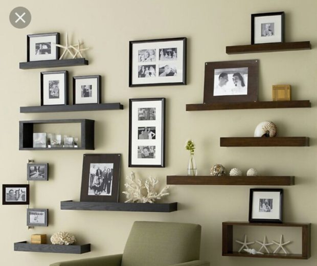 horizontal shelves
