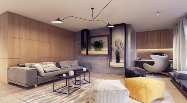 Dzīvokļa dizains mūsdienīgos stilos: 11 padomi + fotoattēlu organizēšanai