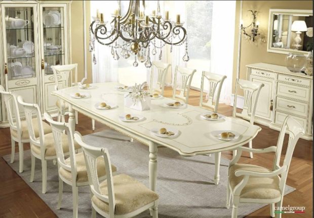 composition of italian dining furniture