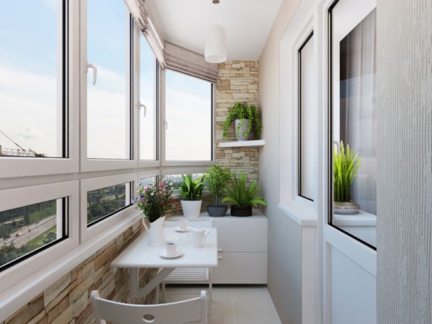 8 tips for organisering av varm vindu på balkonger og loggier