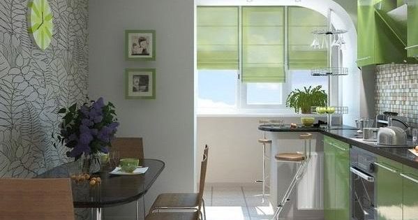Kitchen combined with balcony: 6 design tips