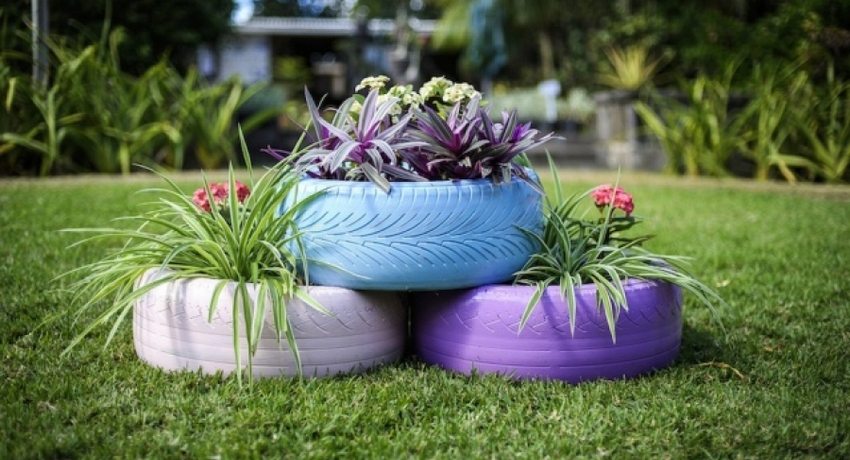 15 ideas for crafts from tires and tires for the garden, backyard and garden