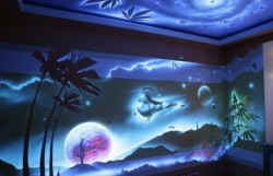 Glowing wallpaper