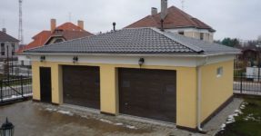 How to block the roof of the garage: TOP 8 materials
