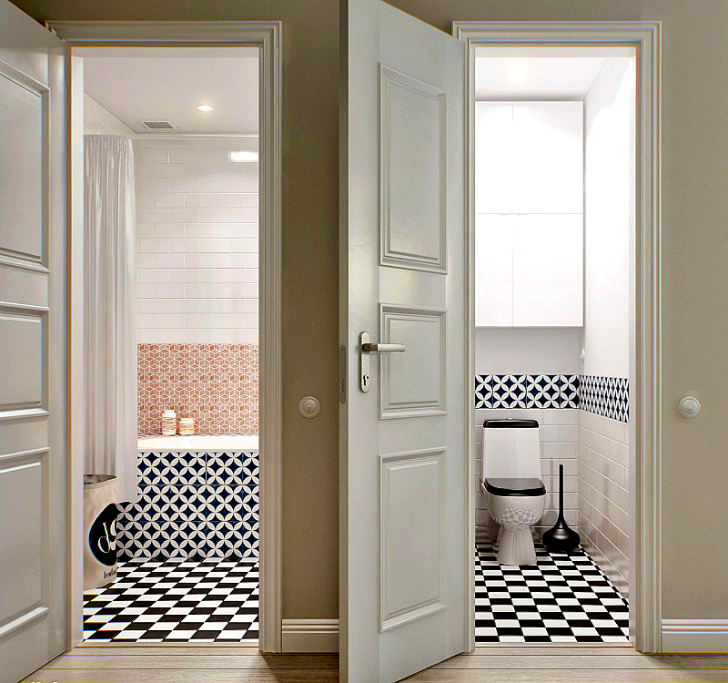 Interior doors to the bathroom and toilet: 8 tips for choosing