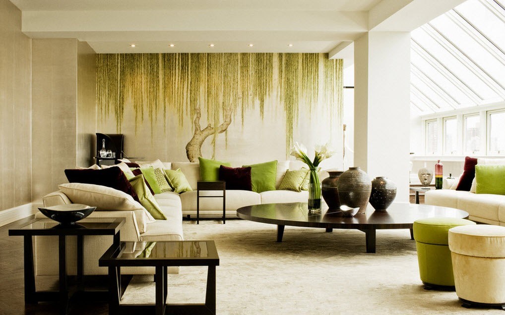 10 materialer for dekorering av veggene i stuen
