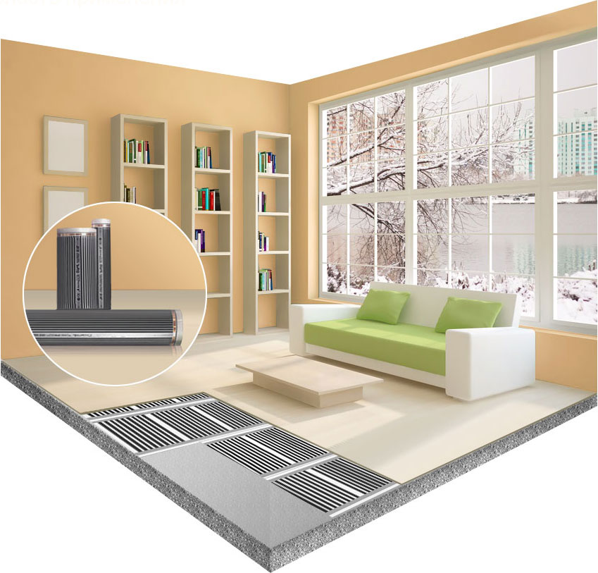 Infrared film underfloor heating: 6 tips for choosing and installing