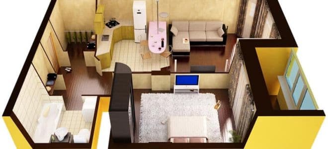 פיתוח מחדש של דירת חדר לדירת שני חדרים: 4 טיפים