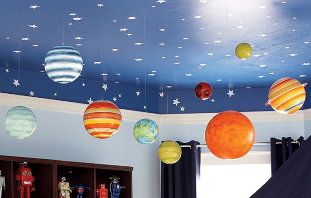 7 materials for decorating the ceiling in the nursery