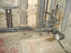 bathroom pipe replacement